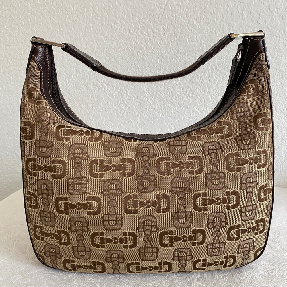 Gucci horsebit canvas hobo bag - Picture 2 of 15